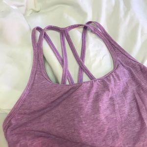 lilac athletic tank